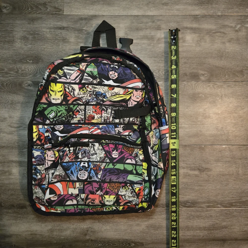 Marvel Comic Print‎ reverisble Backpack-- please read